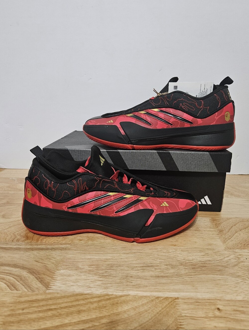 Adidas Bape Dame 9 Black Red